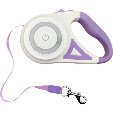 Laisse rétractable pour chien - Collier de marche automatique - Laisse extensible avec lampe de poche LED pour toutes les races de chiens.5M (1/5)