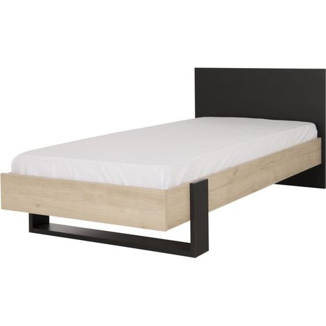 LETTO SINGOLO IN STILE INDUSTRIALE BOREAL - 90 x 190