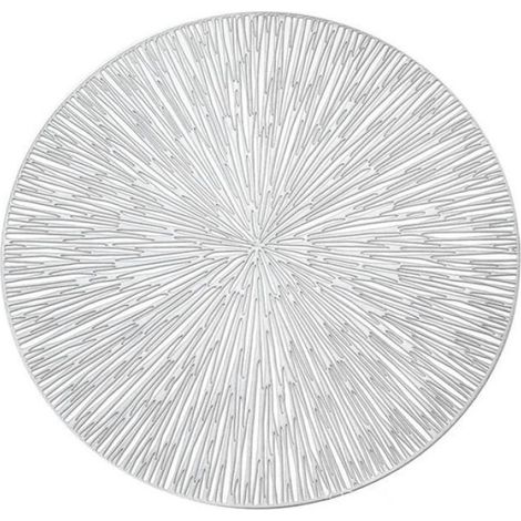 Napperon Rond PVC - 38 x 38 cm - Protection Table Repas Décoration Intérieure - 1 Pièce (1/4)