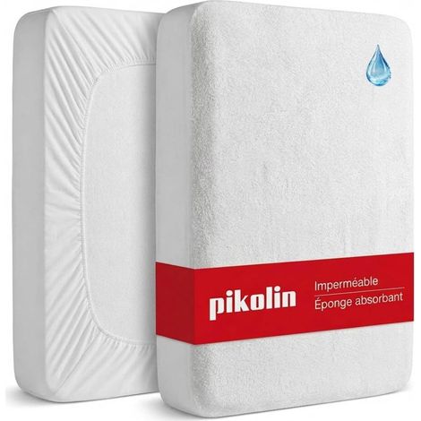 Protège Matelas Bébé 60 x 120 cm Hauteur Max. 32 cm Imperméable et Hypoallergénique avec Certifié Oeko-Tex - Housse de Matelas en Éponge Respirante et Absorbante (1/5)