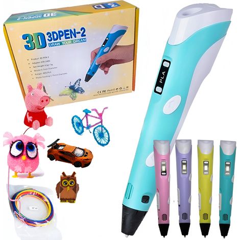 Penna stampante 3D per bambini, 9 metri di cartucce - multicolore (1/5)