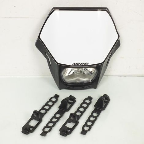 scheinwerferplatte mit optik rtech matrix schwarz weiß für enduro (1/4)