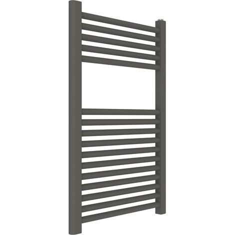 ERCOS Scaldasalviette Termoarredo Bagno Dimensioni 500x770 MM Radiatore Colore Quarzo Opaco , Attacchi da 1/2" Fornito Con Kit Montaggio (1/2)