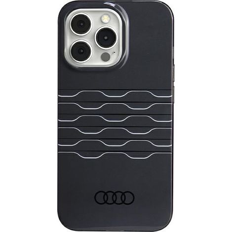 Audi IML MagSafe Hülle für iPhone 13 Pro Max 6,7 Zoll, schwarz/schwarzes Hartschalenetui AU-IMLMIP13PM-A6/D3-BK (1/5)