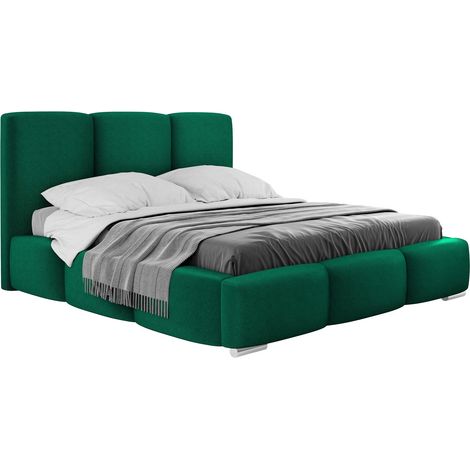 Lit Comfivo Fabrica, Kronos 19, Double, 180x200, Tissu, Disponible, 200x222x112cm (1/5)