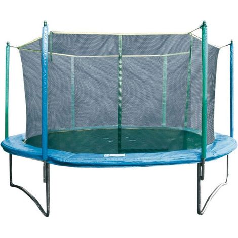 Trampolino Elastico 244 cm per Bambini Rete Sicurezza da Esterno (1/2)