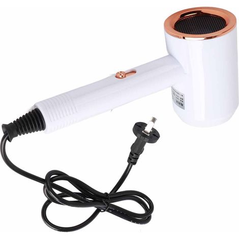Sèche-cheveux domestique à séchage rapide, fonction chaud/froid, avec contrôle intelligent de la température, idéal pour les hôtels, les dortoirs et les salles de bain. 800 W, blanc. (1/5)