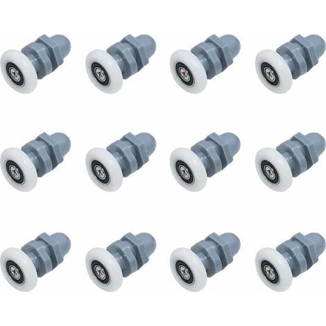 12 Piezas Ruedas para Puertas de Ducha, Ruedas para Puertas de Ducha, Ruedas para Puertas Correderas, Ruedas Inferiores, Ruedas para Puertas de Ducha, Ruedas para Puertas de Ducha, Ruedas para Puertas