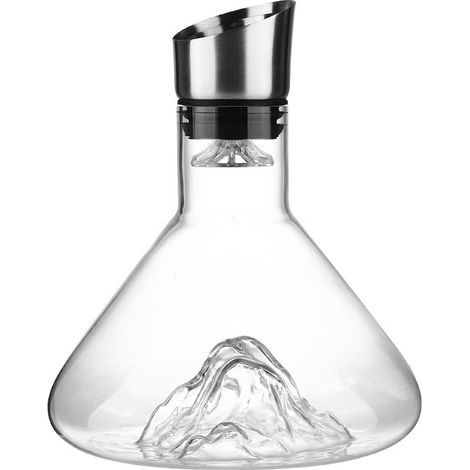 Carafe à Vin Rouge - Carafe à Décanter Iceberg - Cadeau de Vin Rouge - avec Filtre Aérateur - 1500ml (1/4)