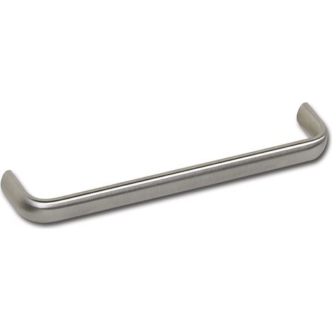 Poignée de meuble en acier inoxydable brossé Argenté 160 mm Largeur 168 mm