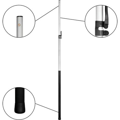 Perche télescopique arborapid de 1,75 m à 3,20 m 2 parties