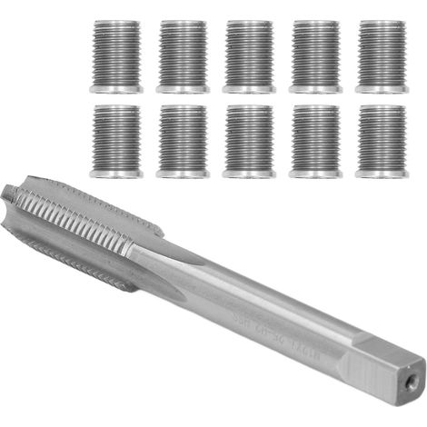 Reparatursatz für Zündkerzengewinde M10x1,25, Gewindebohrer M12x1,25, Kfz-Befestigungswerkzeug, Ersatzteile und Zubehör. (1/5)