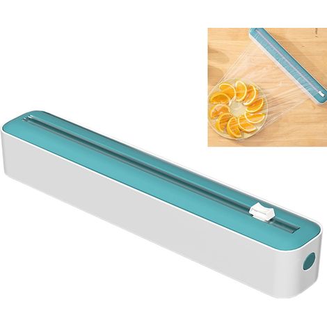 Derouleur Film Alimentaire Distributeur Papier - 1 Pièce, Vert Clair, Découpe Nette, Plus de Déchirure Main, Conserve la Fraîcheur un pas Plus Vite Préserver la Fraîcheur des Ingrédients (1/5)