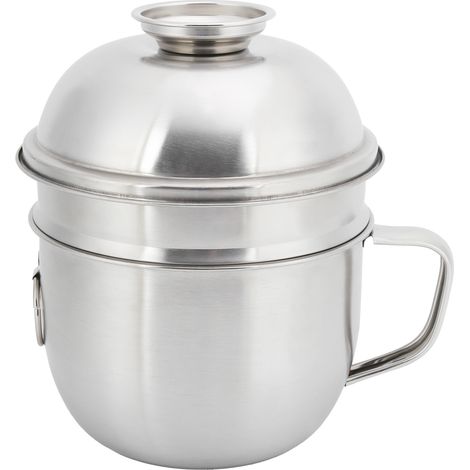 Boîte à Noodles en Acier Inoxydable, Bol à Soupe Isotherme avec Couvercle pour Repas Rapide (1/5)
