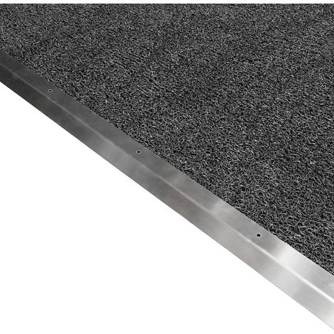 Profilé d’entrée en acier inoxydable pour tapis spaghetti – 120 cm