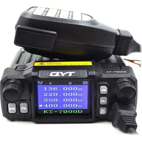 Mini Radio Mobile KT-7900D 25W Quatre Bandes 144/220/350/440MHz KT7900D ÉMetteur-RéCepteur UV ou avec Alimentation (1/4)