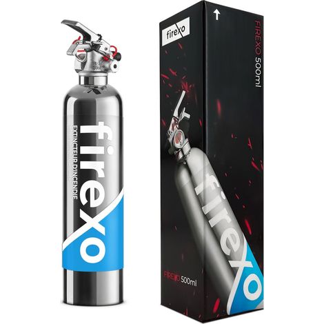 Extincteur (500 ML) - Extincteur Maison Tous Feux en Acier Inoxydable, Batterie Lithium, Bureau, Cuisine, Voiture, Travail, Restaurant, Bateau - Fire Extinguisher for All Fires (1/5)
