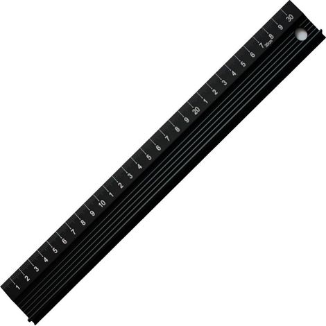30cm Metal Ruler, Technical Drawing Kit, Geometry Tool, DIY Tool, Architect Ruler for Students, Woodworking, Artists (1/5)