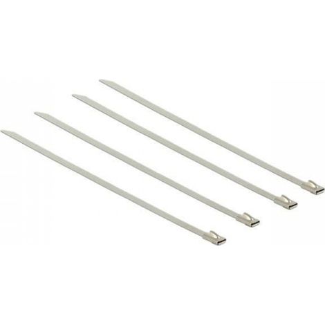Attache Câble - Acier Inoxydable - 15 cm - Pour Gestion Câbles Fils Tubes - Pack de 20