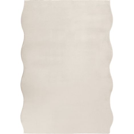 Area Rug Light Beige Faux Fur 160 x 230 cm High Pile Living Room Polyester Backing Modern Hallway DAWA (1/5)