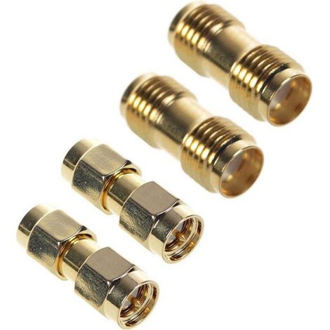 12 Pcs Sma Mâle Vers Sma Mâle Plug 12 Pcs Sma Femme Vers Sma Jack Coaxial Adaptateur Connecteur (1/5)