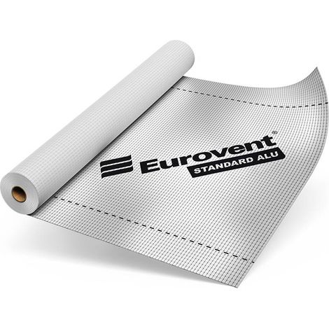 Ecran sous-toiture pare-vapeur aluminium 110g/m² – Dimensions 1,5m x 50m – Résistance à la déchirure – Isolation vapeur efficace – Artisanmat