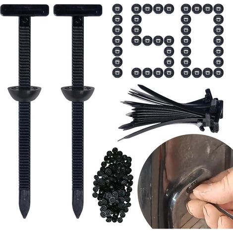 Kabelbinderhalter 150 Stück UV-beständig Nylon für Auto Haushalt (1/5)