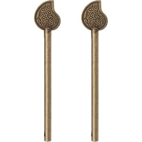 Set of 2 retro bronze locking pins for drawer doors, cabinets, wardrobe doors, shoe cabinets (11 mm) (1/5)