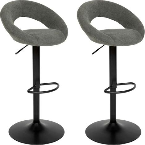 Lot de 2 Chaises de Bar Ajustable "Sasha" 96cm Vert Cèdre (1/5)