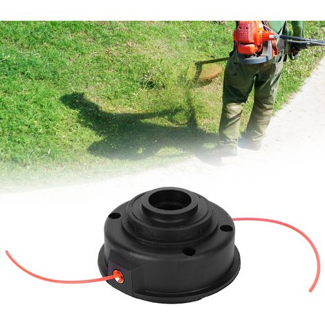 Tête de coupe fendue pour tondeuse à gazon avec 3 têtes de couleur de rechange - Accessoires pour outils de jardin (1/5)