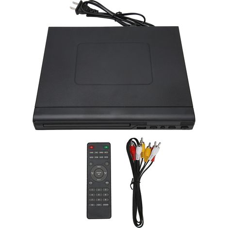 Lecteur DVD HD Mini avec Interface USB 2.0, Télécommande et Câble RCA - Compatible PAL/NTSC, Alimentation 110-240V (1/5)