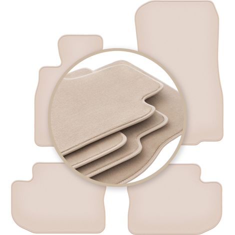 PREMIUM beige Fußmatten für: BMW 6 F06 Gran Coupé 2012-2019