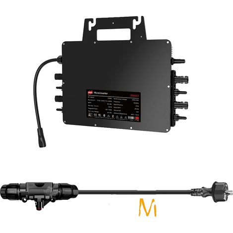Micro-onduleur solaire, fonction WiFi, gestion efficace de l'énergie, câble 2500-T40, 230V-a, 26-60V-a (1/2)