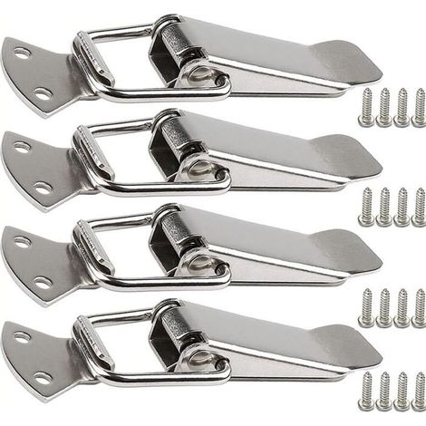 Fermoir de tension en acier inoxydable avec vis, fermoir à levier de 56 mm, loquet à ressort à bascule, clip de serrage (1/4)