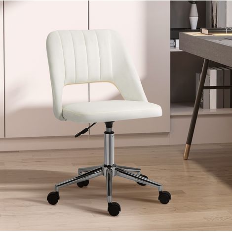 Sedia ufficio ergonomica beige in poliestere OKMYHOME (1/5)