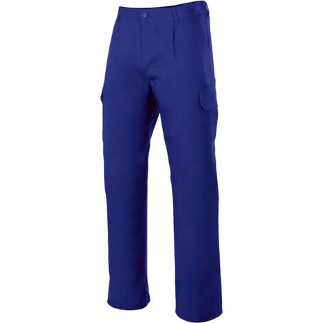 Pantalón industrial con costura de seguridad y bolsillos de parche VELILLA Serie 345 62 Azulina
