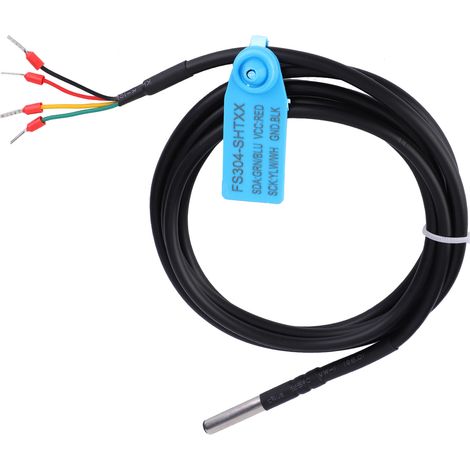 SHT30 Wasserdichter Temperatursensor aus Edelstahl, digitale wasserdichte Bodentemperatur- und Feuchtigkeitssensor-Sondenbox. (1/5)