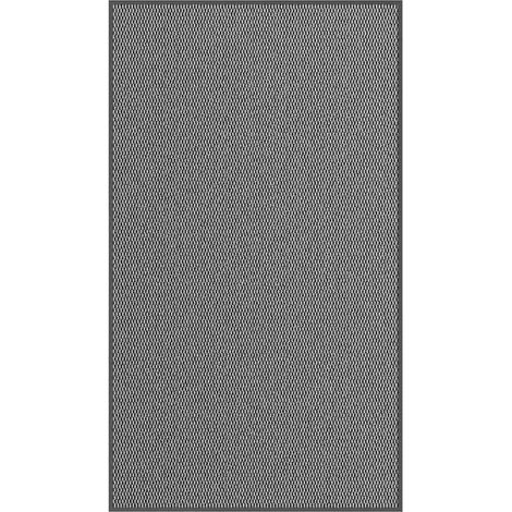 Paillasson d'entrée antidérapant 115 x 200 cm résistant à l'usure finition moderne en polypropylène anthracite