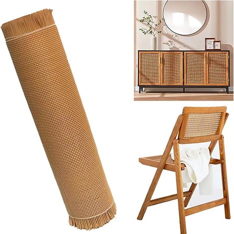 Sangles en rotin viennois, coffre en sangles en rotin viennois, sangles en rotin au mètre, sangles en rotin viennois 200 x 40 cm, tissu en rotin léger, imperméable et résistant aux moisissures (1/5)
