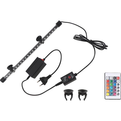 Lampe LED pour aquarium, haute luminosité, plusieurs modes d'éclairage, télécommande, prise UE, 38 cm (1/5)