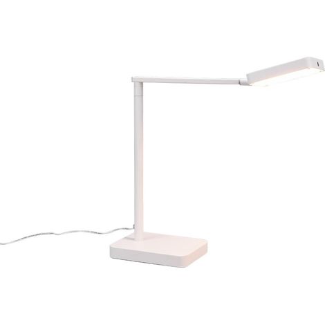 Lampe de bureau PAVIA blanche LED 12W dimmable Trio (1/5)