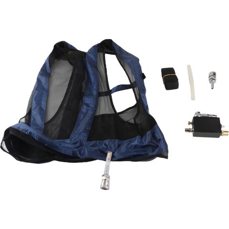 Ortviai Gilet de Refroidissement par Air Comprimé pour Soudeurs – Veste Climatisée à Tube Vortex en Alliage d’Aluminium, Réglable
