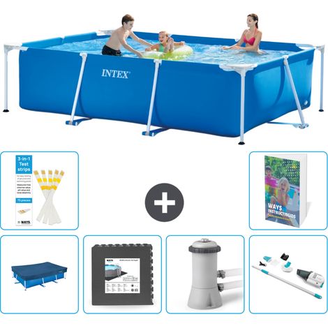 Rechteckiger Frame Pool - 300x200x75 cm - 7-teilig S88