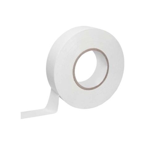 Ruban isolant blanc 0,15 x 19 mm, 20 m - Lot de 10 (1/2)