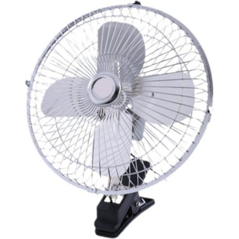 Ventilateur de voiture puissant de 10 pouces, 4 pales, allume-cigare à Rotation automatique, Clip sur radiateur électrique, refroidissement 24V, pour camions à double Batterie (1/5)