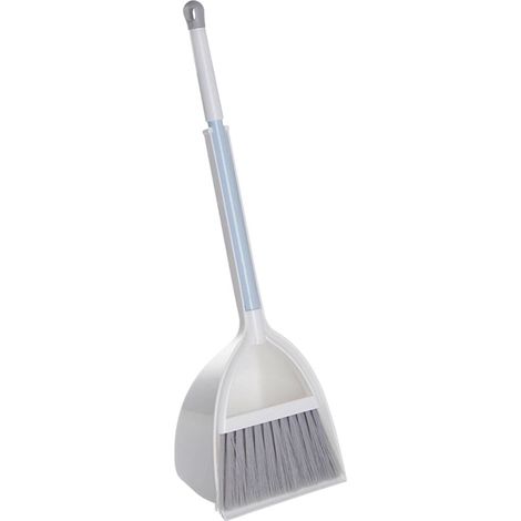 Balai Et Pelle Enfant - Set Balai Mini Avec Pelle Empilable - Pour Jeu De Rôle Et Apprentissage Du Rangement - Blanc - 1 Pièce (1/5)