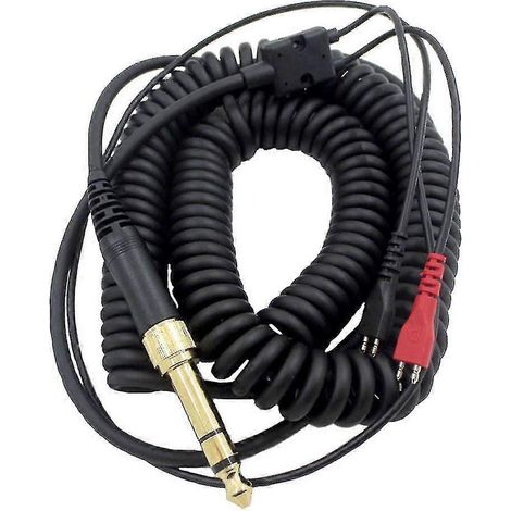 Câble pour casque HD25, HD560, HD540, HD430, HD250 : adaptateur de remplacement avec ressort spiralé. (1/5)