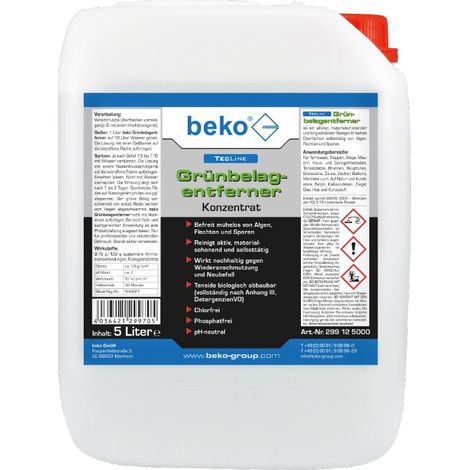 beko TecLine Grünbelagentferner -Konzentrat- 5 l Kanister 299 12 5000 (1/5)