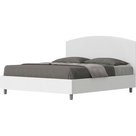Letto Matrimoniale 160x190 cm Senza Rete Antilia Bianco (1/5)