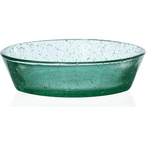 Coupe verte 12 cm Verre borosilicate Fait main